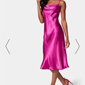 “BEBE” cowl neck slip dress. NWT